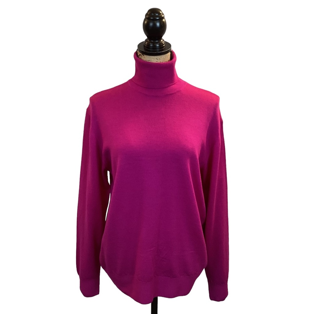 Semplice Italian Wool Turtleneck Long Sleeve Sweater Made in Italy